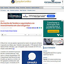 Aumento de fuses e aquisies e o investimento em due diligence